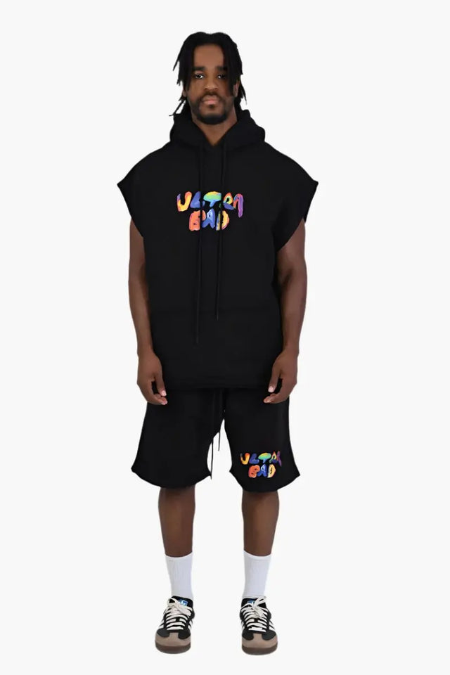 ULTRA BAD Sleeveless Hoodie Black Bad Company