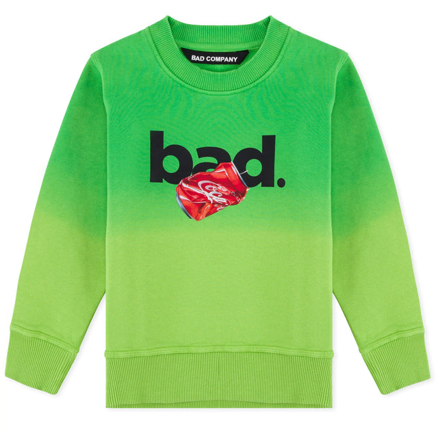GREEN BAD GRADIENT SWEATSHIRT – KIDS badcompany12