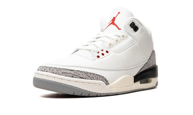 White Air Jordan 3 Cement Palette Sneakers