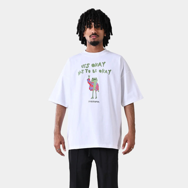 White Its Ok Not To Be Okay T-shirt Dystopia