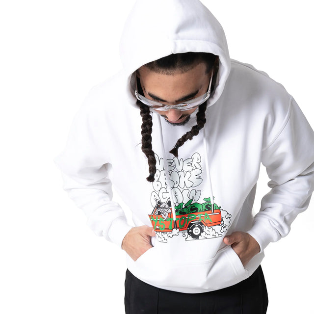 White Pick Up Rat Hoodie Dystopia