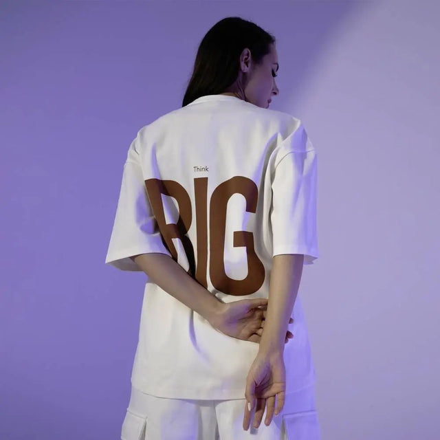 White Think Big T-shirt Zbrand