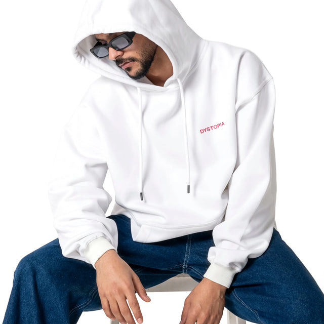 White "Code +44" Hoodie Dystopia