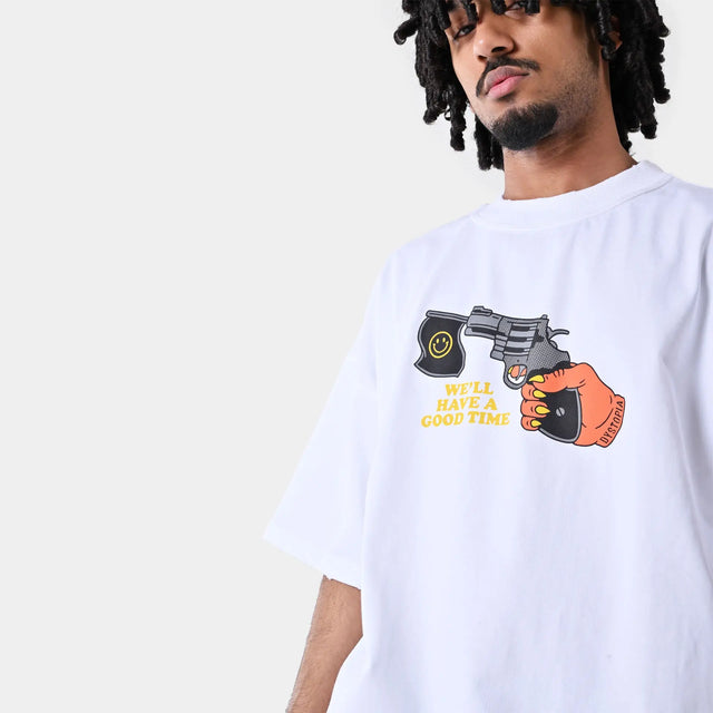 White "Good Time" T-shirt Dystopia