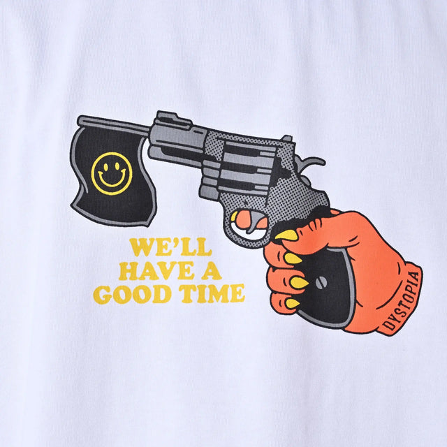 White "Good Time" T-shirt Dystopia