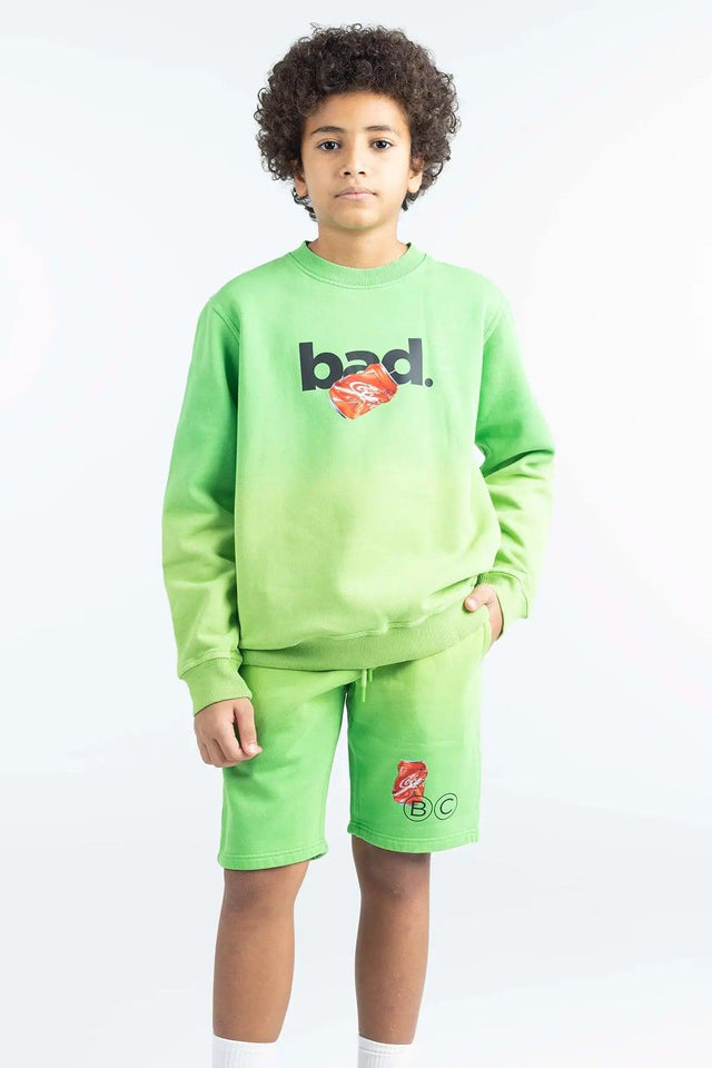 GREEN BAD GRADIENT SHORT – KIDS badcompany12